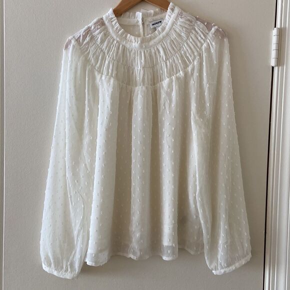 J. Crew Clip-dot smocked top* - Picture 6 of 9